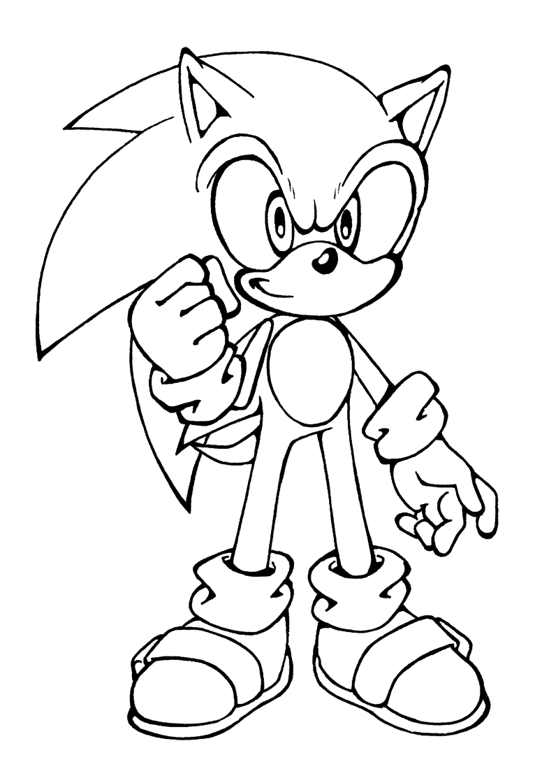 Free Printable Sonic The Hedgehog Coloring Pages For Kids ...