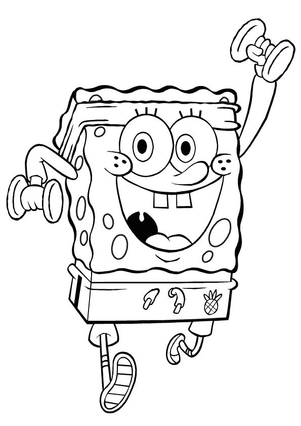 Free Printable Spongebob Squarepants Coloring Pages For 