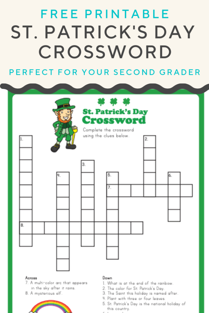 Free Printable St Patrick S Day Crossword Puzzles