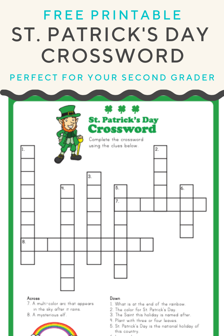 Free Printable St Patrick s Day Crossword Puzzles 