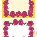 Free Printable Stationery With Flower Border