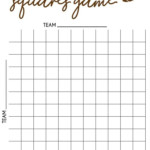 Free Printable Super Bowl Squares Template And Rules