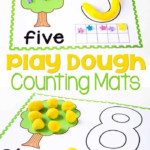 Free Printable Tree Play Dough Counting Mats 1 10