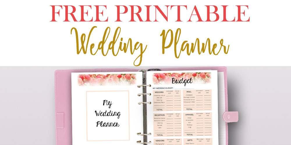 Free Printable Wedding Planner For Wedding Binder 