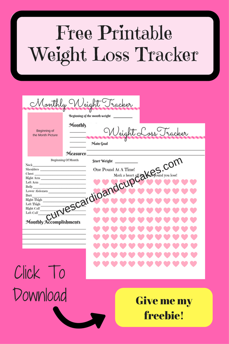 Free Printable Weight Loss Tracker Curves Cardio And