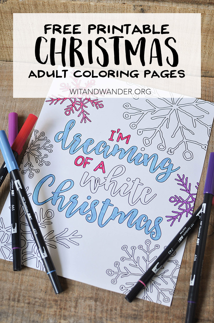 Free Printable White Christmas Adult Coloring Pages Our 