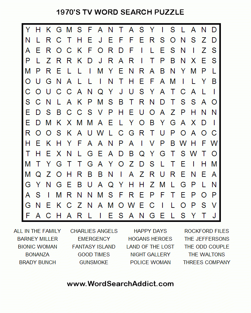 Free Printable Word Search Puzzles Adults Large Print 