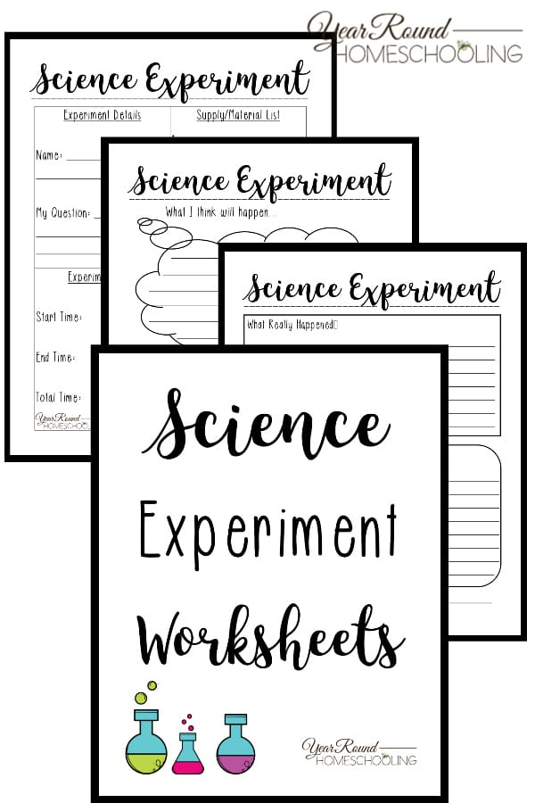 FREE Printable Worksheets For Science Experiments 