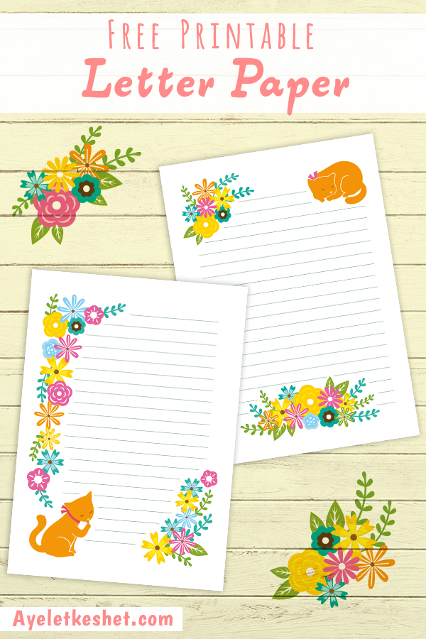 Free Printable Writing Paper Ayelet Keshet