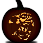 FREE PUMPKIN CARVING STENCILS Orange And Black Pumpkins
