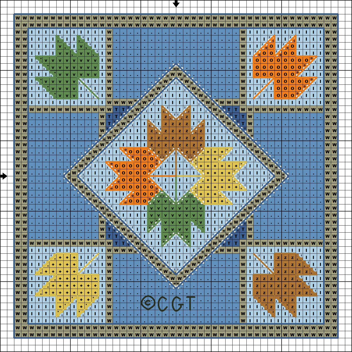 Free Quilt Patterns Free Maple Leaf Mini Quilt Cross 