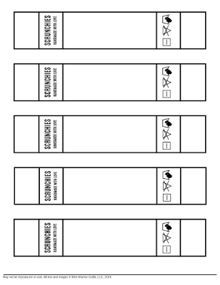 Free Scrunchie Printable Tag Printable Tags Template 