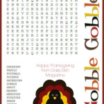 Free Thanksgiving Puzzles Word Search And Maze Printable