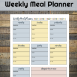 Free Weekly Meal Planner Printable For Busy Families