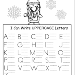 Free Winter Kindergarten Letter Writing Worksheet
