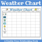 Freebie Weather Chart Notebooking Nook