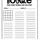 Fun Boggle Word Games Activity Shelter