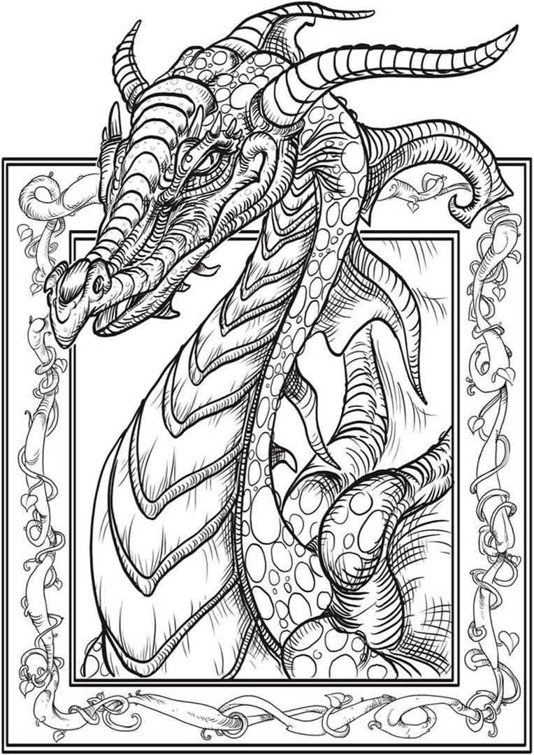 Get This Dragon Coloring Pages For Adults Free Printable 