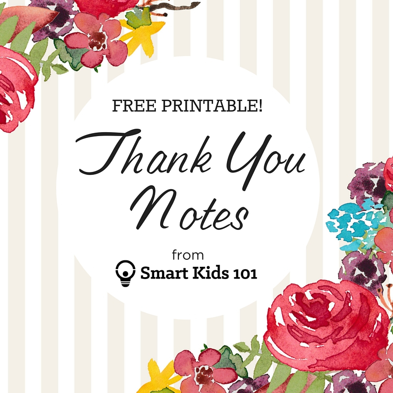 Get Your Free Printable Thank You Notes Right Here 
