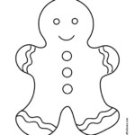 Gingerbread House Coloring Pages Free Printable PDF