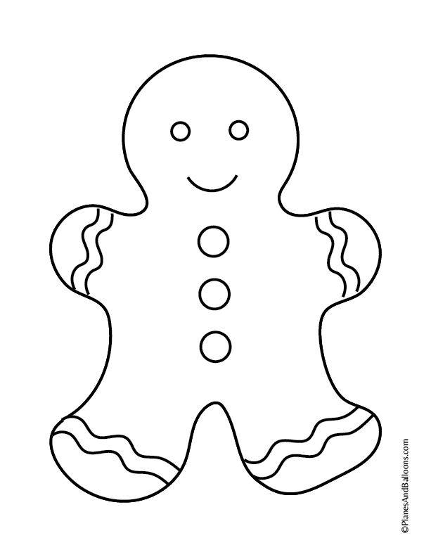 Gingerbread House Coloring Pages Free Printable PDF 