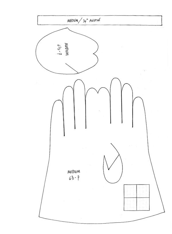 Printable Glove Pattern