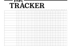 Habit Tracker Printable Planner Template Paper Trail Design