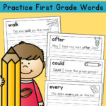 Handwriting Worksheets For Kids Dolch First Grade Words