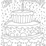 Happy Birthday Coloring Pages Happy Birthday Coloring