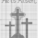 He Is Risen Cross Stitch Christian Cross Stitch Patterns