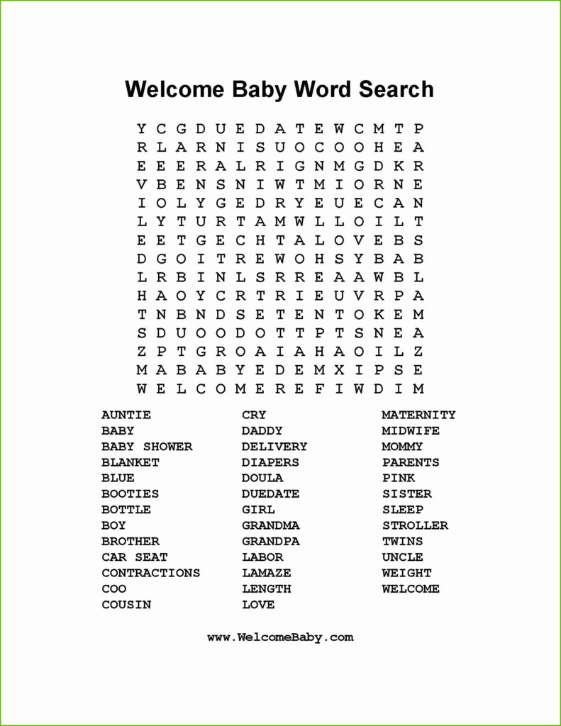 High Quality Baby Shower Crossword Ideas House Generation