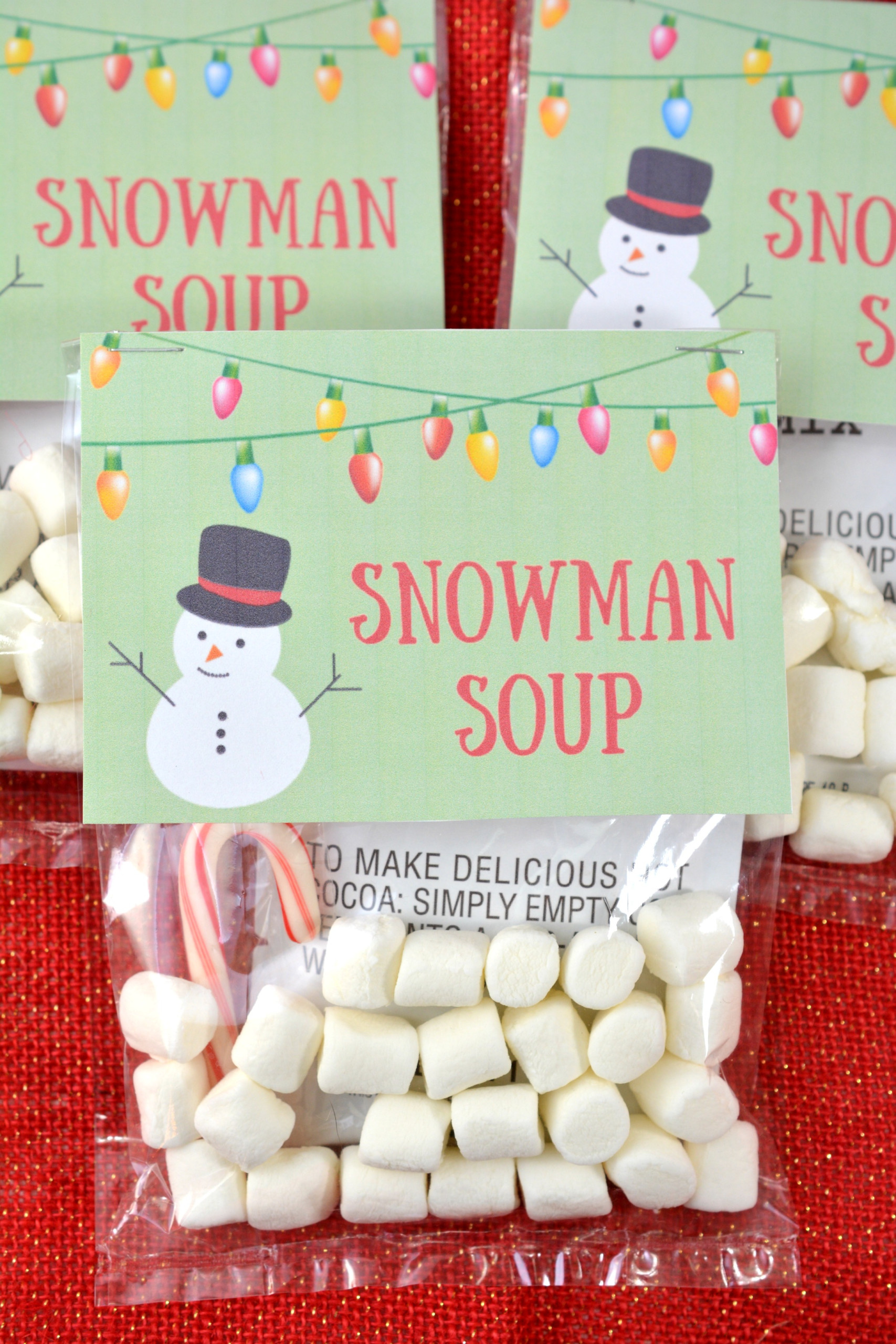 Homemade Holiday Gift Idea Snowman Soup With Free 
