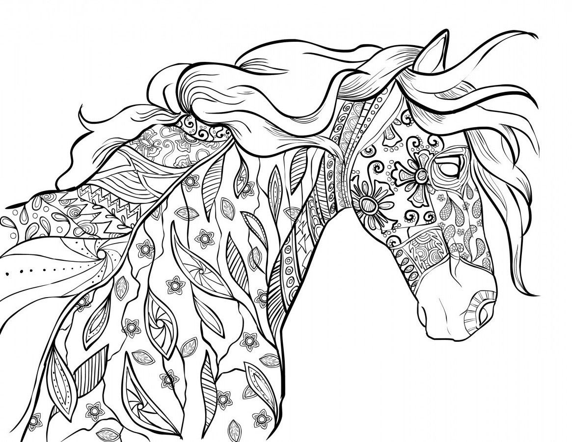 Horse Coloring Pages For Adults Best Coloring Pages For Kids