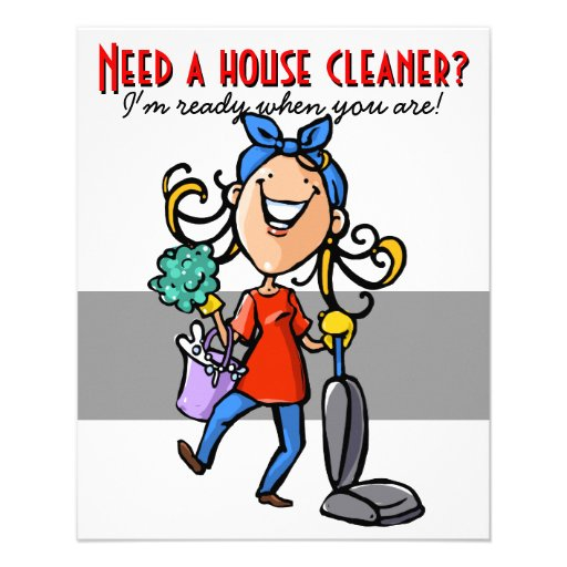 House Cleaning Custom Business Promotional Flyer Zazzle
