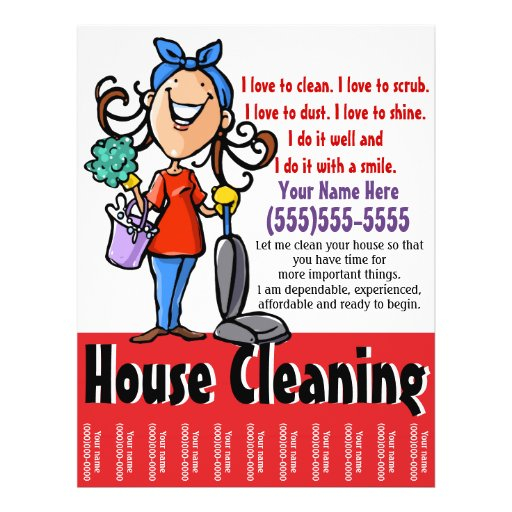 House Cleaning Marketing Flyer Zazzle
