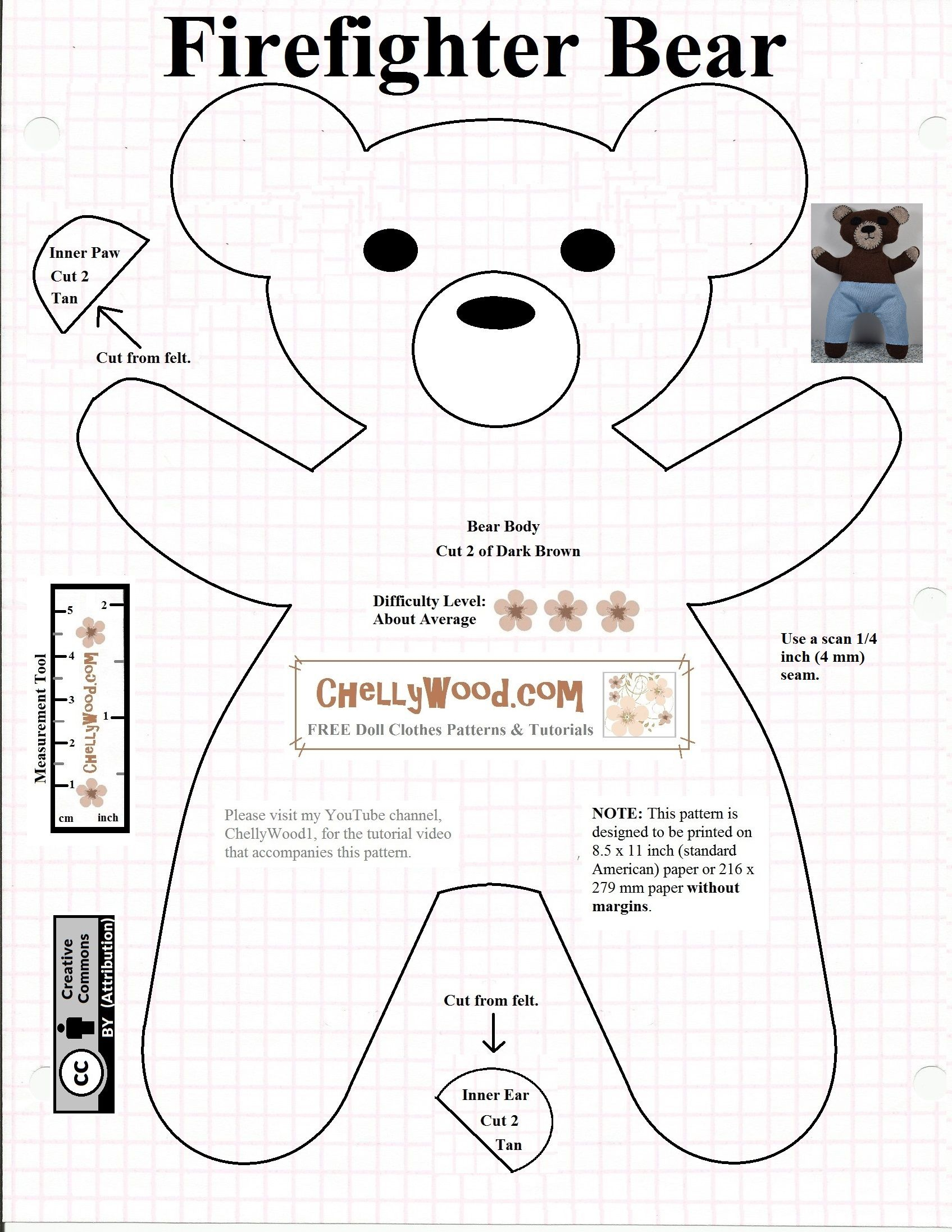 I m Re designing My FREE Plushie Bear Pattern free Bear 