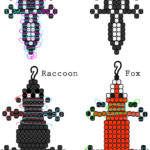 Image Only Skunk Raccoon And Fox Bead Buddies Based Off