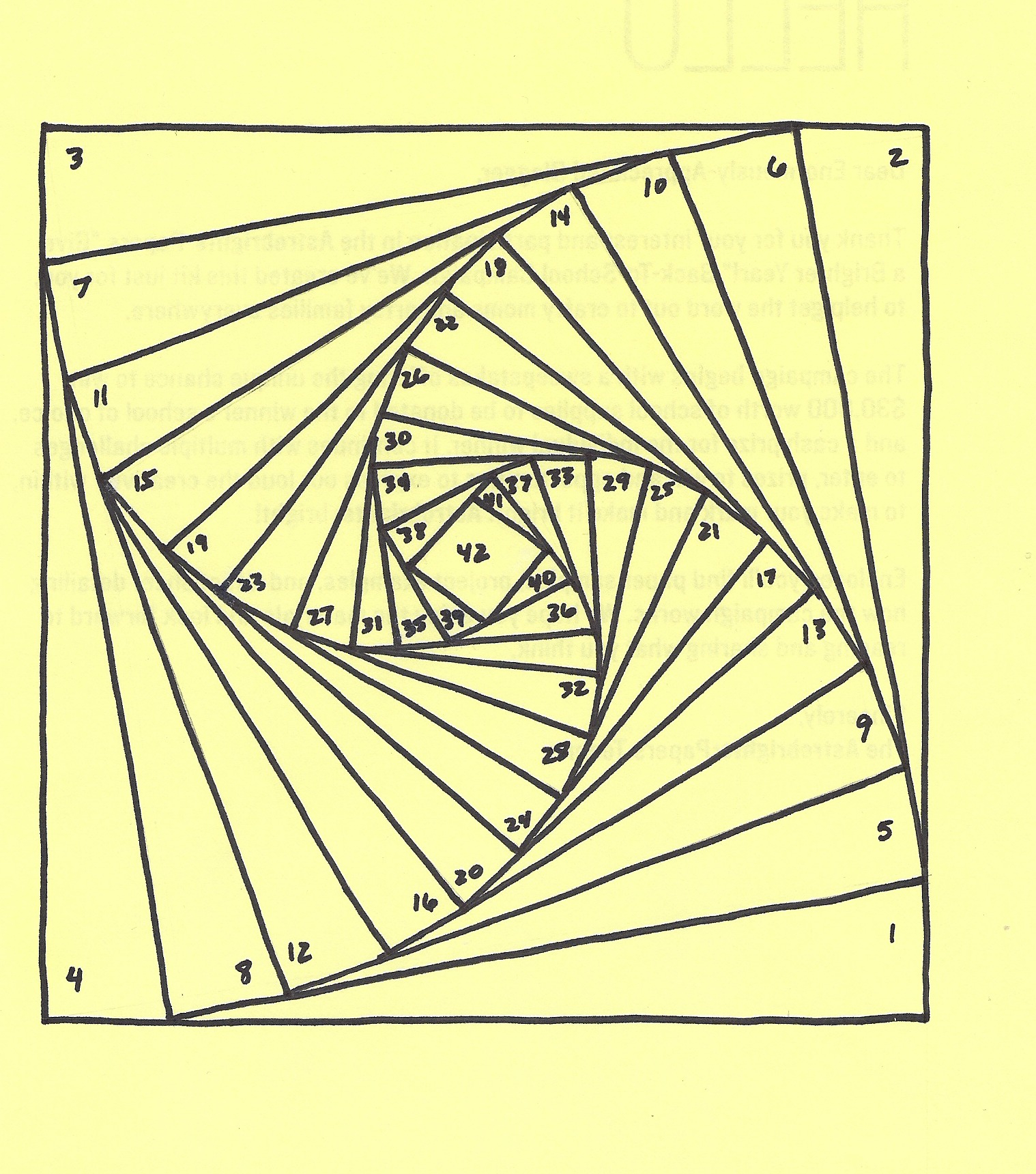 Iris Folding Pattern