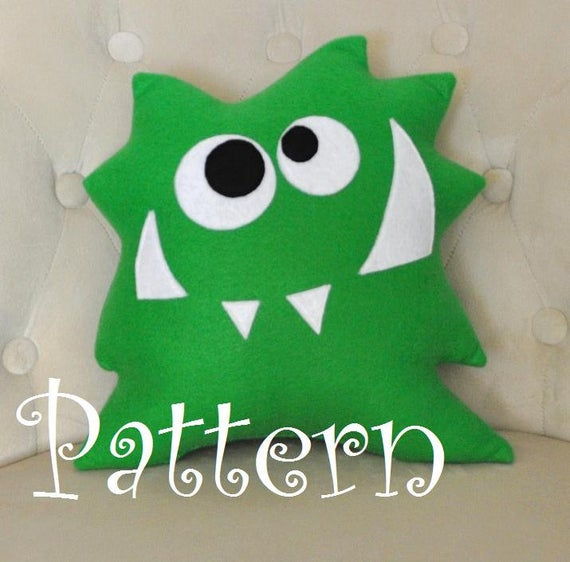 Items Similar To Monster Plush Pillow PDF Tutorial And Items Similar To Monster Plush Pillow PDF Tutorial And
