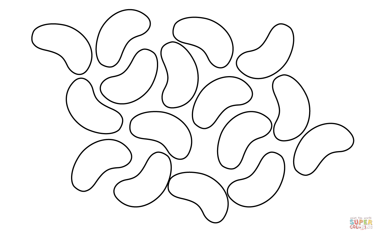 Jelly Bean Coloring Pages Coloring Home