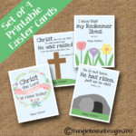 Kids Printable Christian Easter Cards DIY PRINTABLE