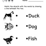 Kindergarten Reading Comprehension Worksheet Printable