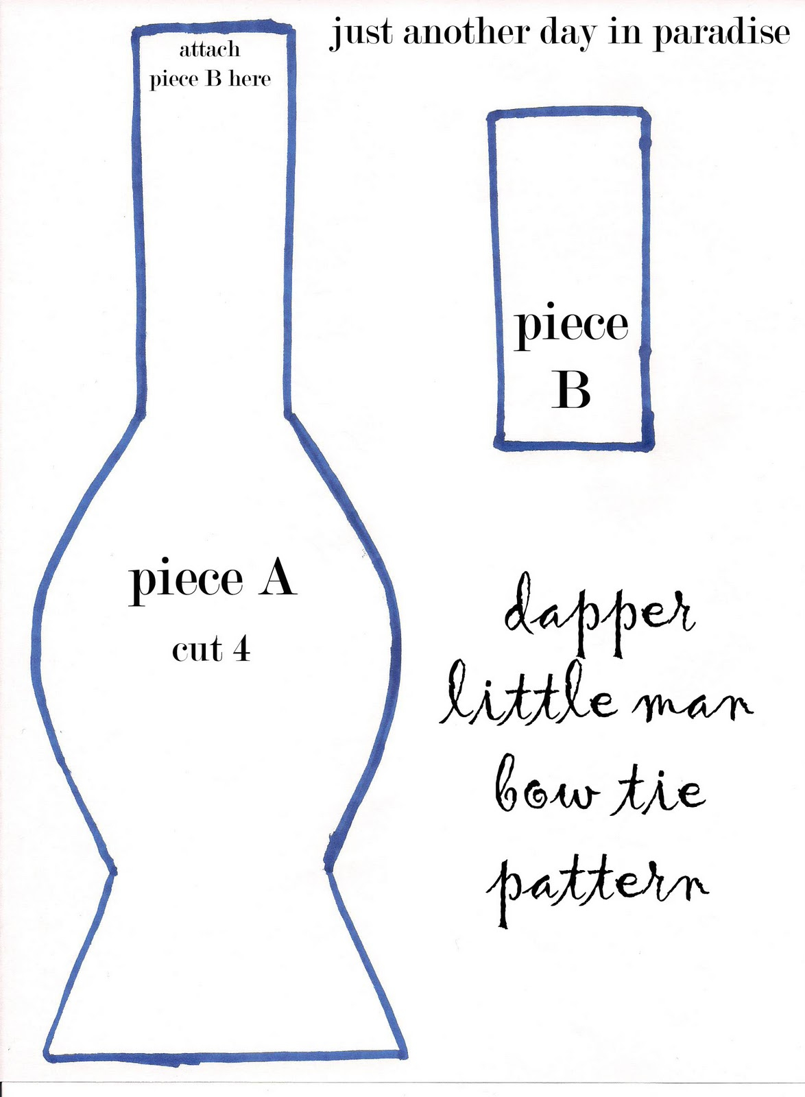 Larissa Another Day Dapper Little Man Bow Tie Tutorial
