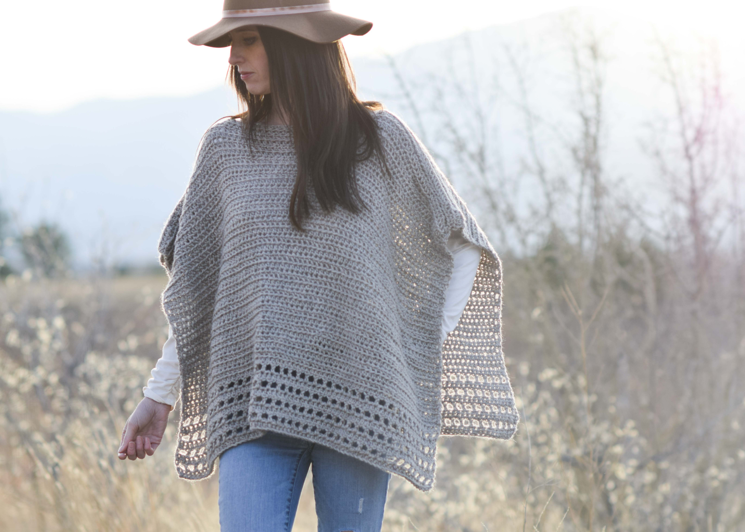 Light Alpaca Poncho Crochet Pattern Mama In A Stitch