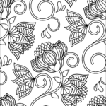 Lotus Pattern Coloring Page Free Printable Coloring Pages