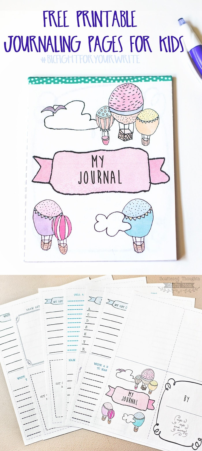 Make A Journaling Notebook For Kids With These Free 