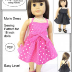 Marie Dress PDF Sewing Pattern For 18 Inch Dolls SuzyMStudio