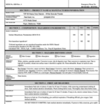 Material Safety Data Sheet Sample Fill Online Printable