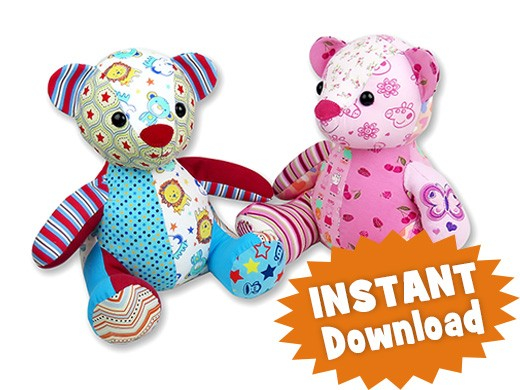 Melody Memory Bear Keepsake Toy INSTANT DOWNLOAD Sewing 