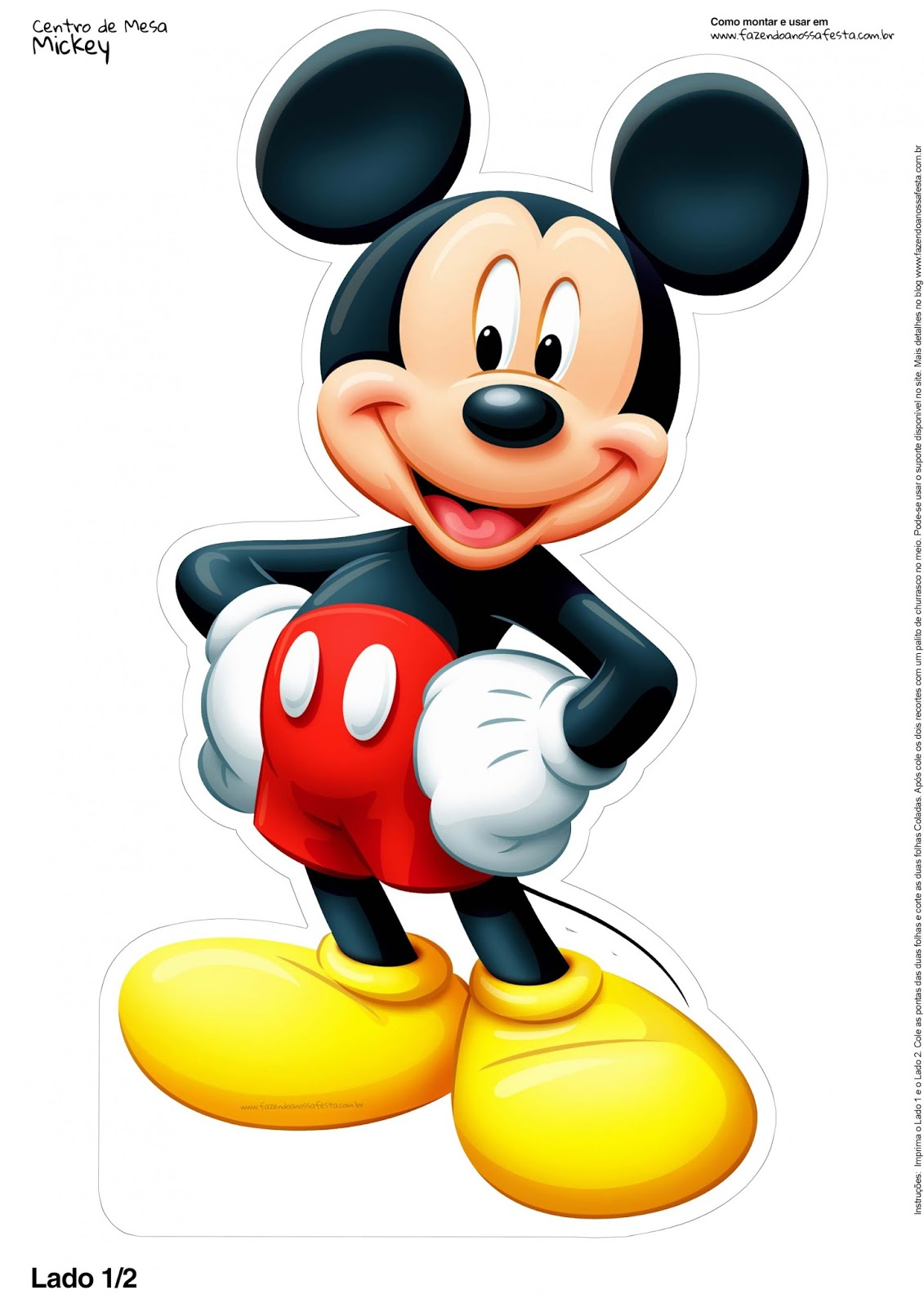 Mickey Mouse Free Printable Centerpieces Oh My Fiesta 